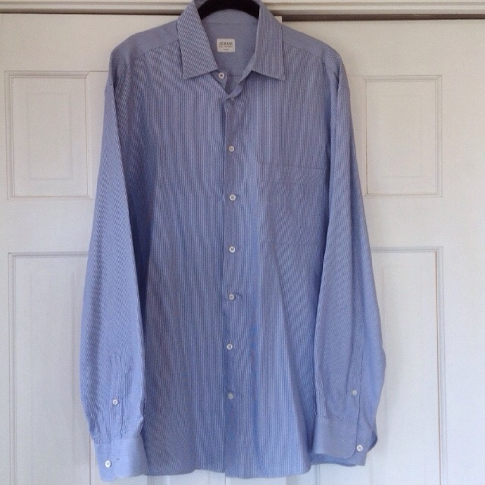 Armani collezioni EUC men's dress shirt sz 16 / L